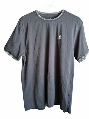 Psycho Bunny Black Short-Sleeve Crewneck with White Trim